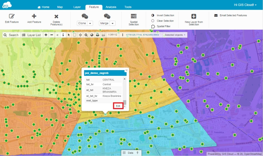 Edit Attribute Data | GIS Cloud User Manual