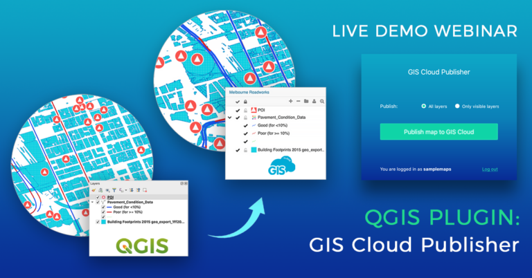 Qgis Plugin Publish Maps Online Webinar Gis Cloud 1052